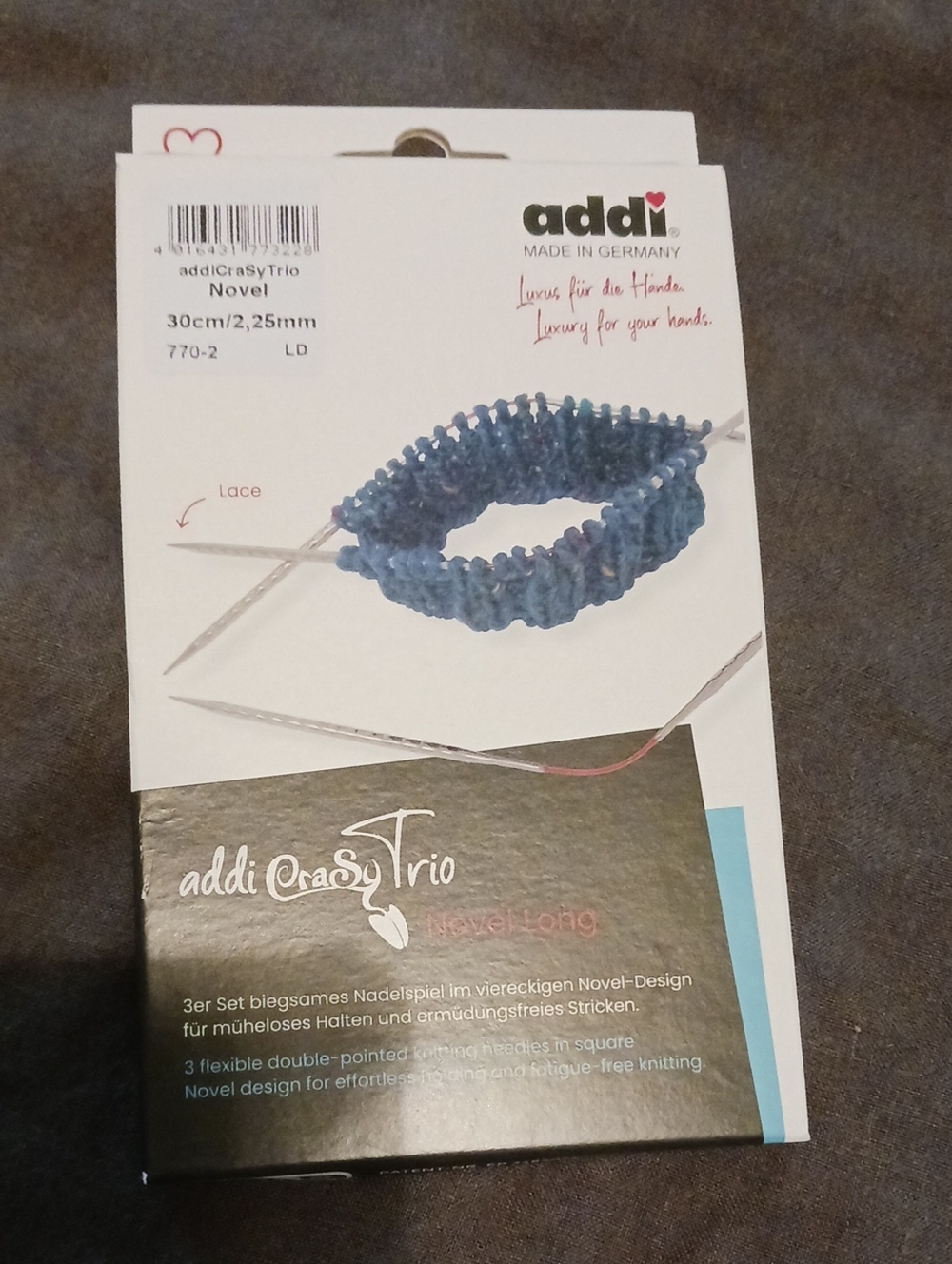Addi Crasy Trio Knitting Needles 2.25/Sz 1